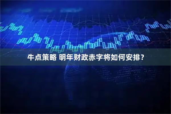 牛点策略 明年财政赤字将如何安排？